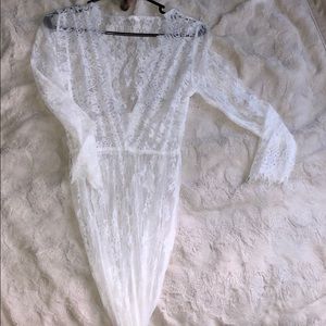 Lace maxi dress
